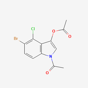 1-Acetyl-5-bromo-4-chloro-1H-indol-3-yl acetate
