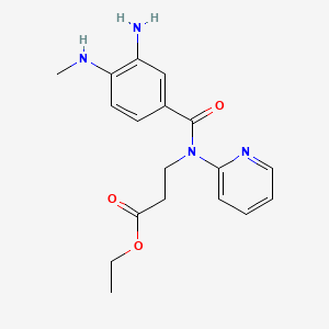 ethyl 3-(3-amino-4-(methylamino)-N-(pyridin-2-yl)benzamido)propanoate