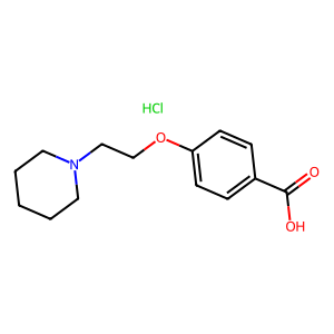 4-[2-(1-Piperidinyl)ethoxy]benzoic Acid, Hydrochloride Salt