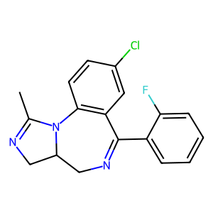8-chloro-6-(2-fluorophenyl)-1-methyl-3a,4-dihydro-3H-imidazo[1,5-a][1,4]benzodiazepine