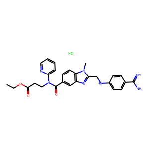 N-[[2-[[[4-(Aminoiminomethyl)Phenyl]Amino]Methyl]-1-Methyl-1H-Benzimidazol-5-Yl]Carbonyl]-N-(2-Pyridinyl)-Beta-Alanine Ethyl Ester Hydrochloride